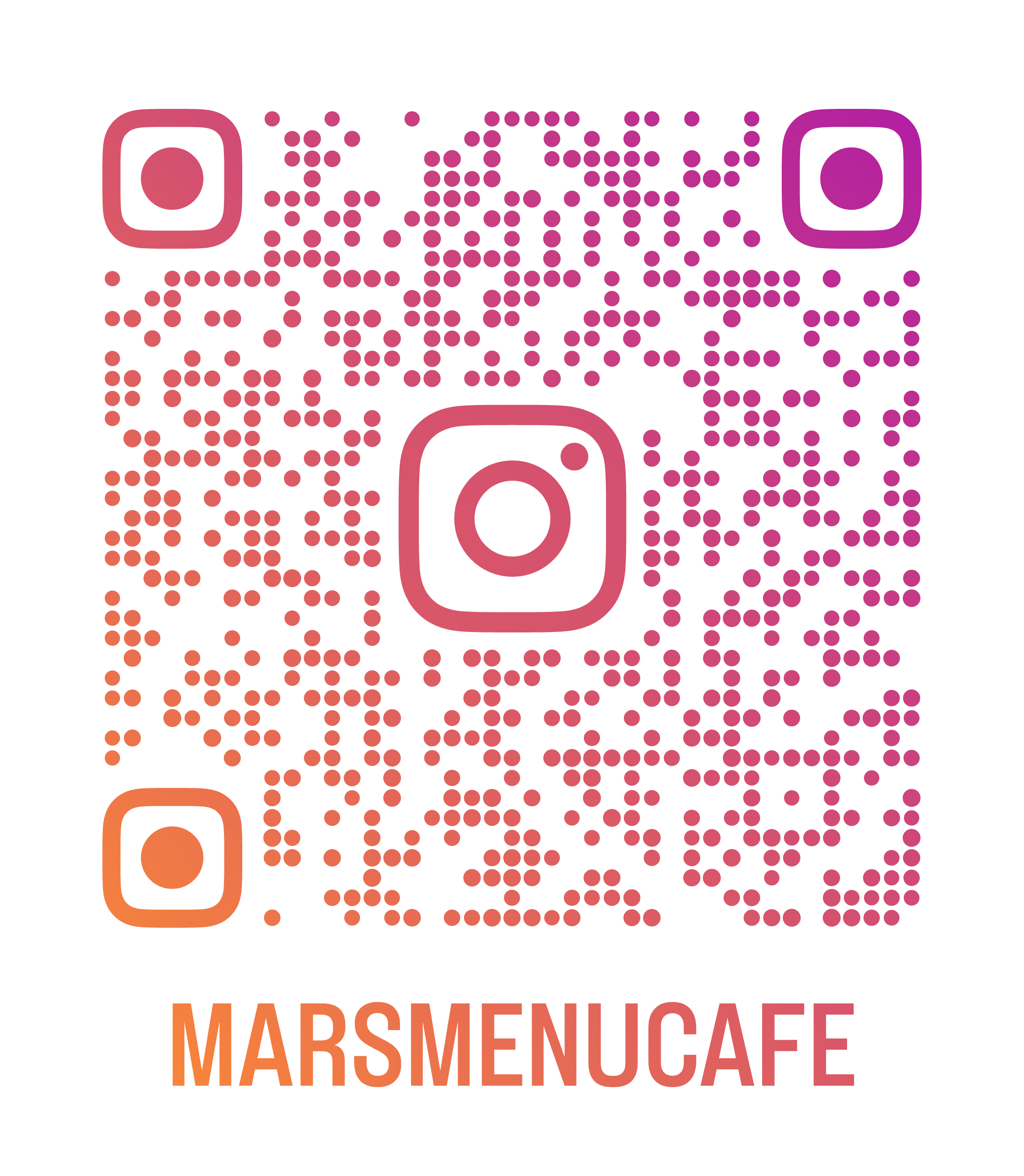 QR code to open Marsmenu on Instagram
